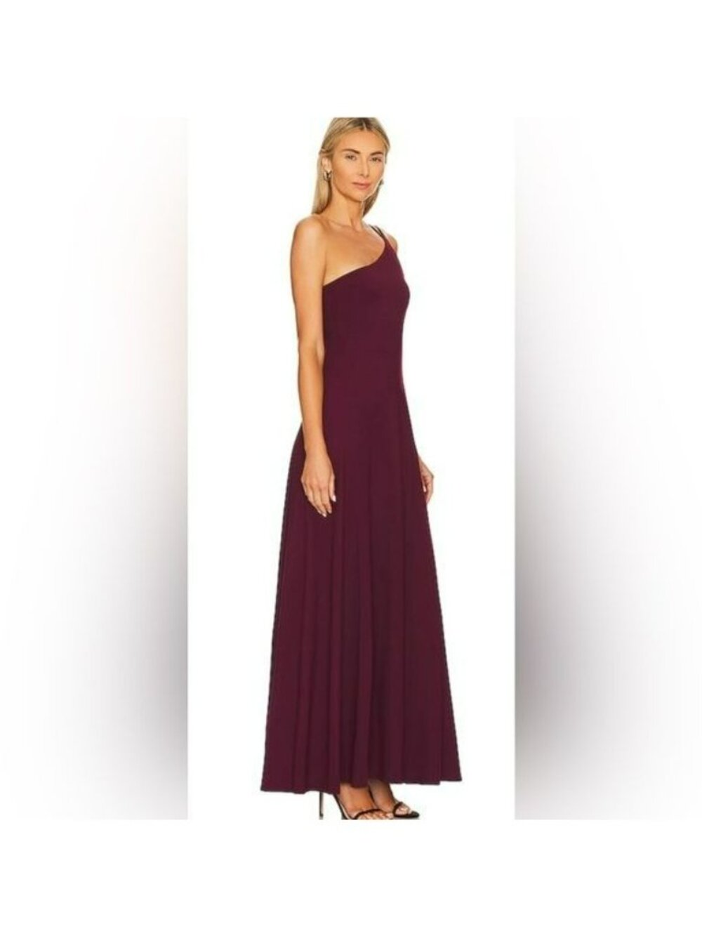 Susana Monaco Port Wine Double Strap Jersey Maxi Long Dress Size Large NWT - Picture 2 of 8
